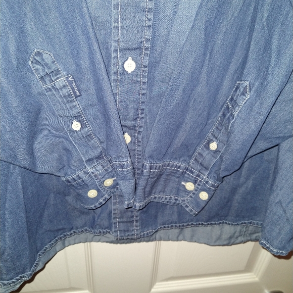 Antigua Alabama Crimson Tide Denim Long Sleeve Button Up Shirt Men's sz XXL. - Picture 4 of 8